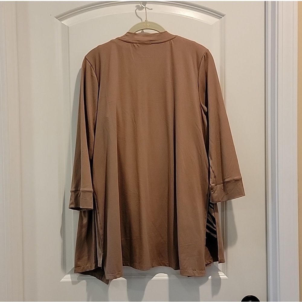 Cuddl Duds Plus Size Flexwear Open Front Cardigan… - image 3